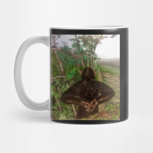 Heart broken Monkey Observes Rainforest Destruction by artist Julie Ann Stricklin Mug